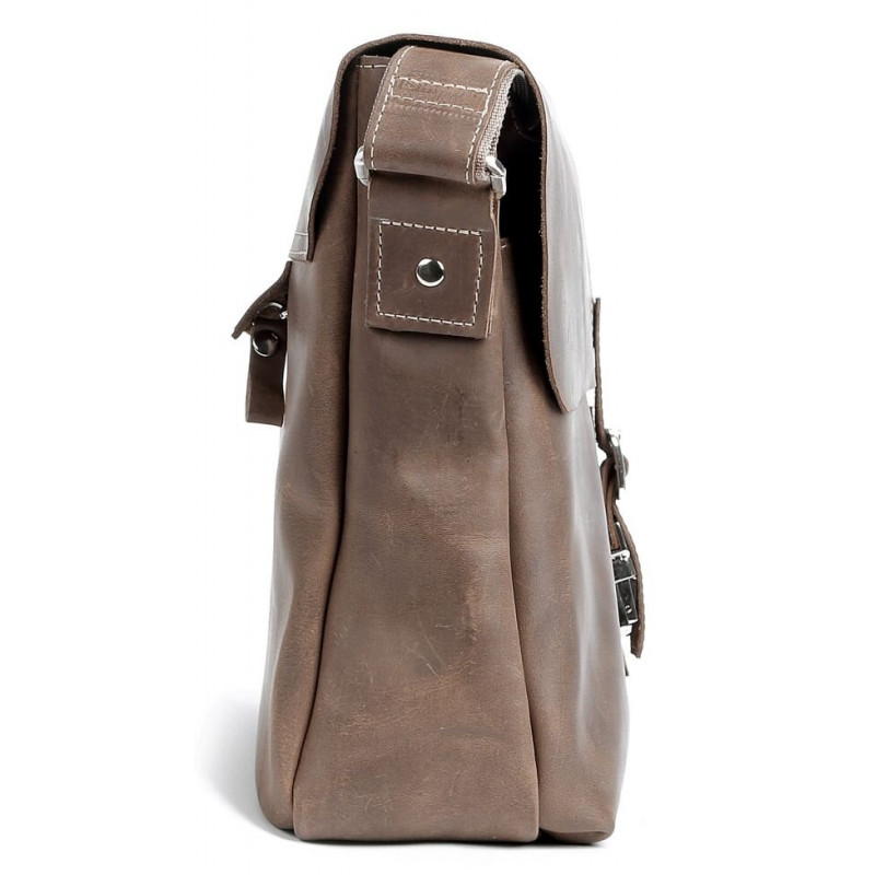 Сумка SHVIGEL з натуральної винтажной шкіри Коричнева