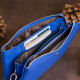 Вместительный клатч из двух частей женский ST Leather Синий