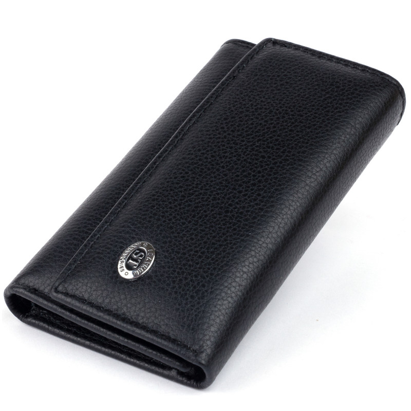 Ключница-кошелек женская ST Leather Черная