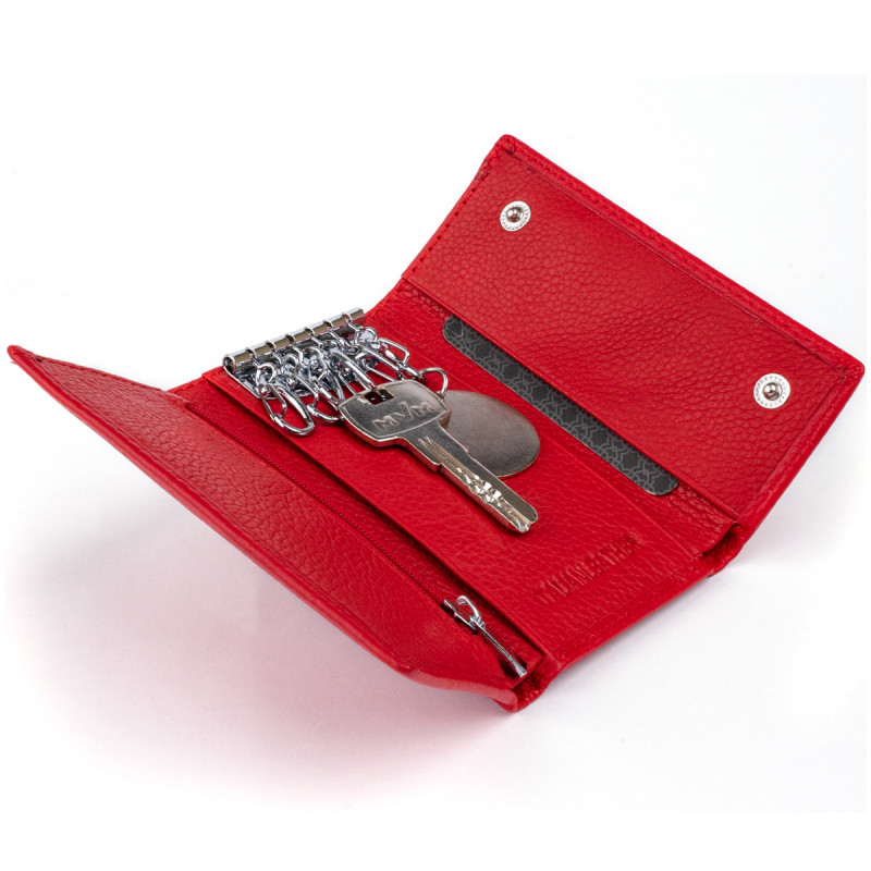 Ключница-кошелек женская ST Leather Красная