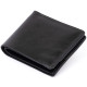 Портмоне вертикальне з круглим магнітом на два відділення GRANDE PELLE Чорне