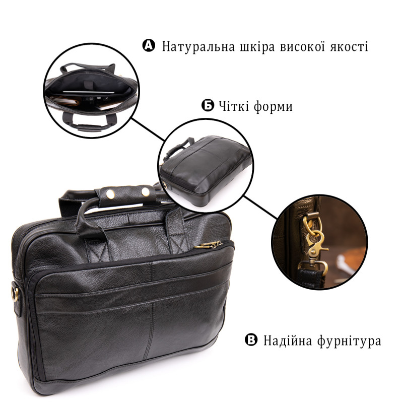 Сумка для ноутбука Vintage Черная