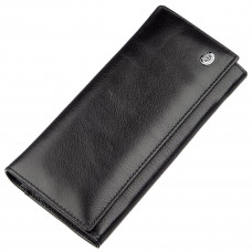 Практичный женский кошелек на магнитах ST Leather Черный
