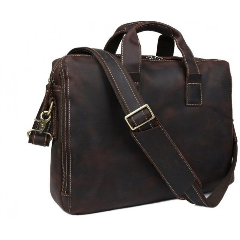 Сумка Vintage з вінтажної шкіри Коричнева