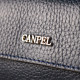 Современный мужской клатч из натуральной зернистой кожи CANPELLINI Синий