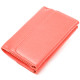 Стильный молодежный кошелек из натуральной кожи флотар CANPELLINI Коралловый