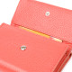 Стильный молодежный кошелек из натуральной кожи флотар CANPELLINI Коралловый