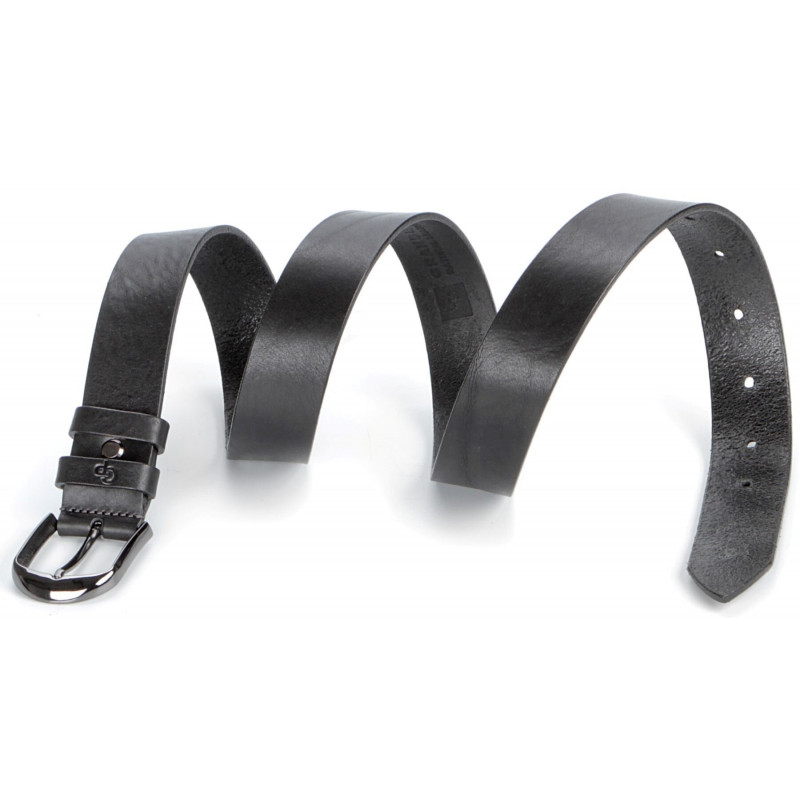 Ремінь чоловічий GRANDE PELLE натуральна шкіра Чорний