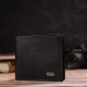 Классическое мужское портмоне из натуральной кожи флотар CANPELLINI Черное