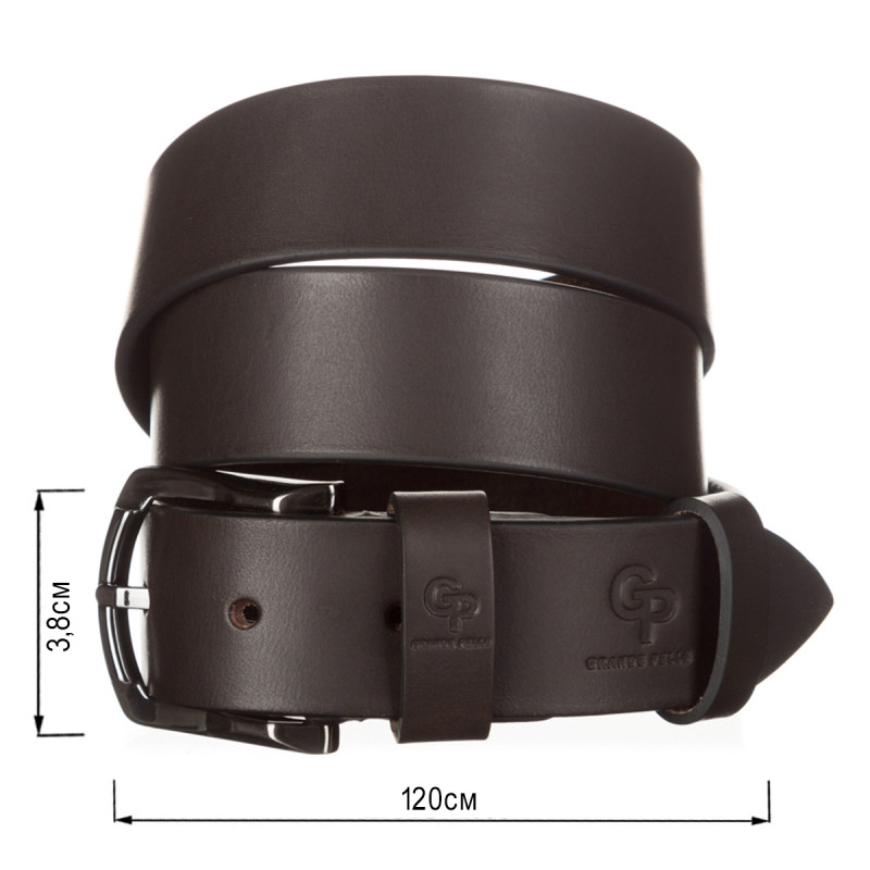 Ремінь чоловічий GRANDE PELLE під джинси Коричневий