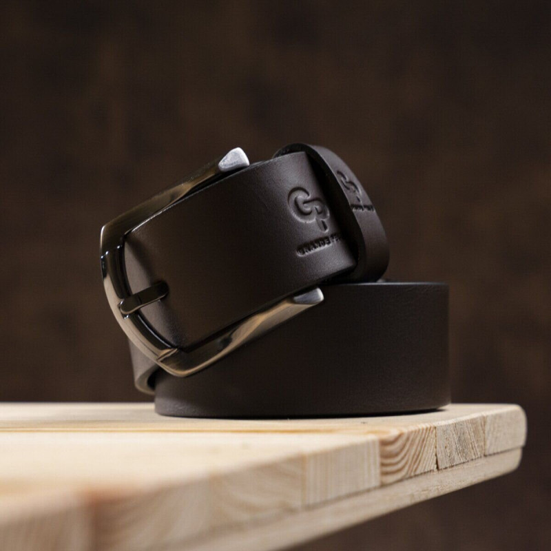 Ремінь чоловічий GRANDE PELLE під джинси Коричневий