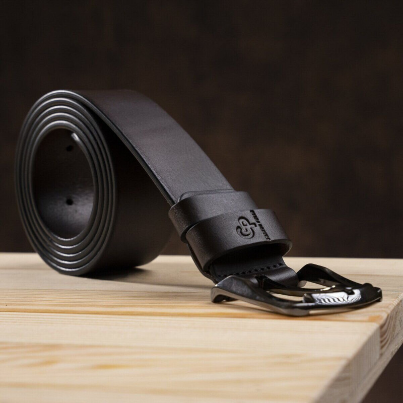 Ремінь чоловічий GRANDE PELLE під джинси Коричневий