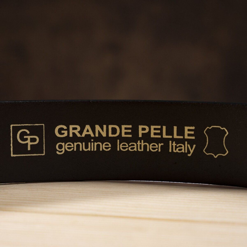 Ремінь чоловічий GRANDE PELLE під джинси Коричневий