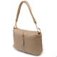 Практична жіноча сумка через плече з натуральної шкіри Vintage Бежева