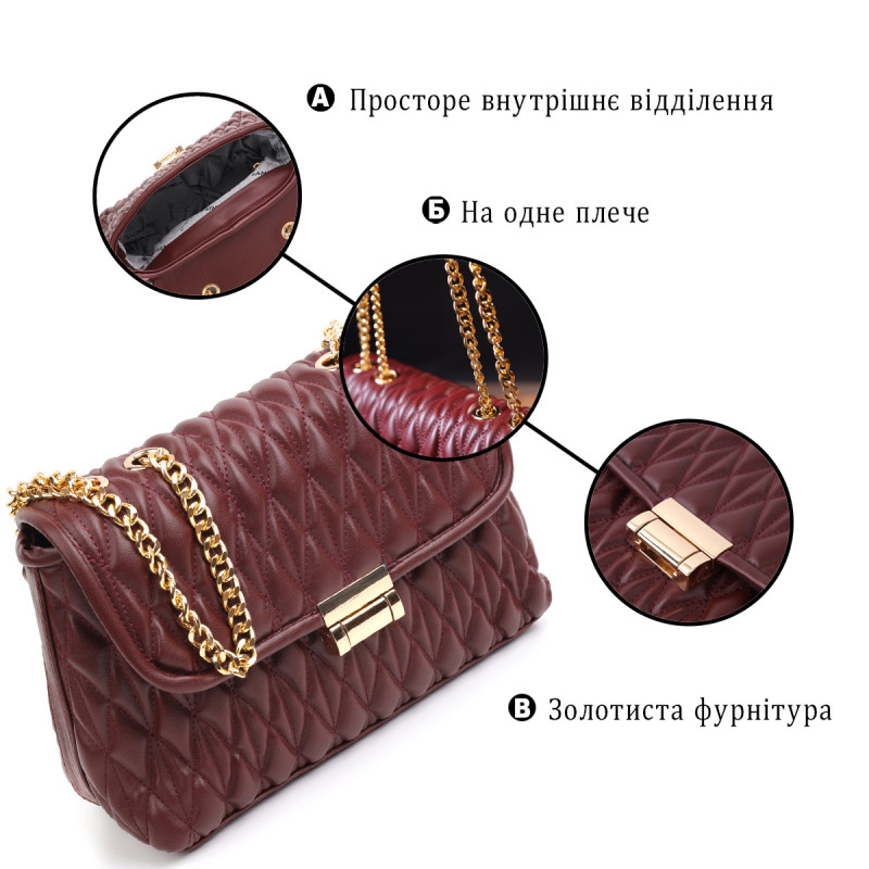 Модная женская сумка Vintage Коричневый