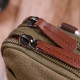 Компактная сумка-чехол на пояс с металлическим карабином из текстиля Vintage Оливковый