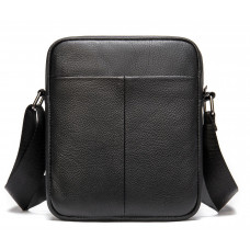 Сумка вертикальна шкіряна Vintage Чорна