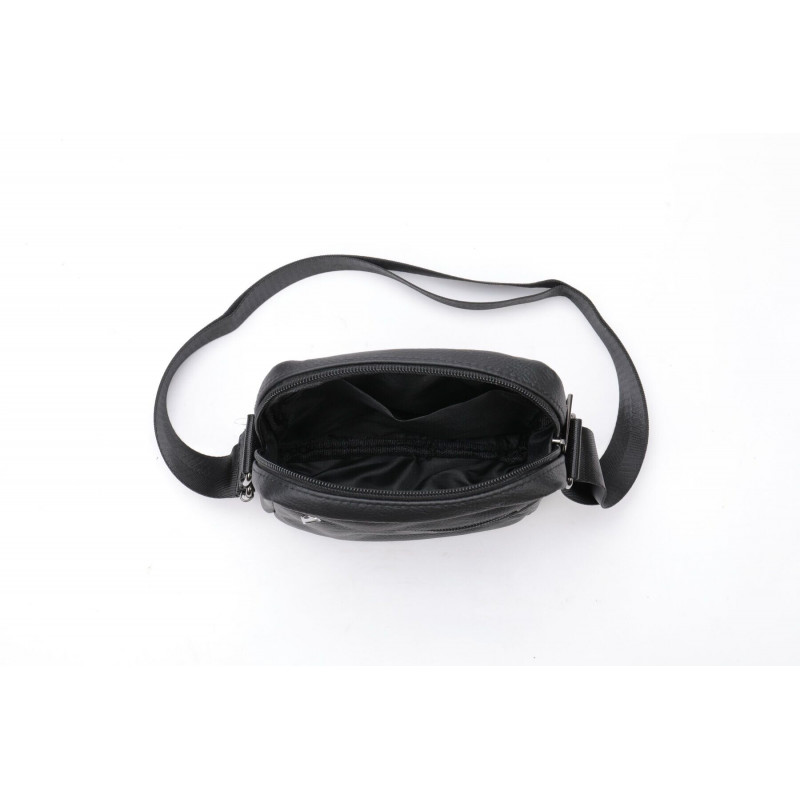 Сумка вертикальна шкіряна Vintage Чорна