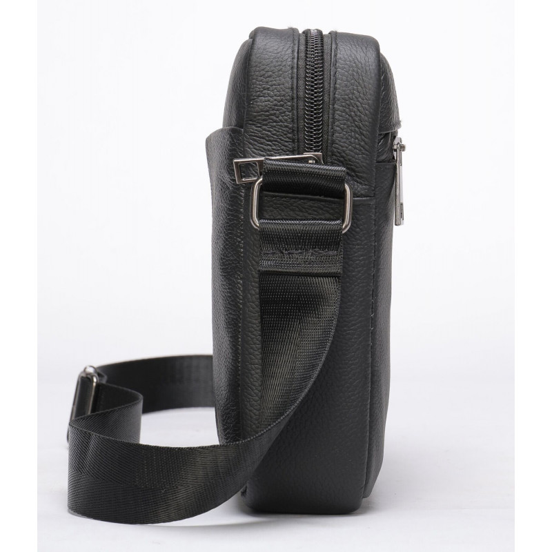 Сумка вертикальна шкіряна Vintage Чорна