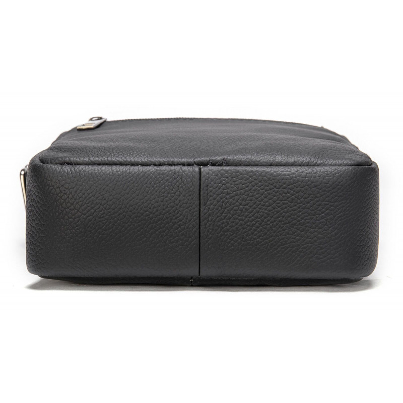 Сумка вертикальна шкіряна Vintage Чорна