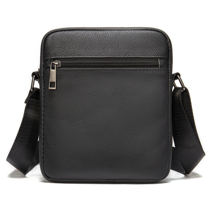 Сумка вертикальна шкіряна Vintage Чорна