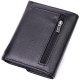 Женский симпатичный кошелек с монетницей из натуральной кожи ST Leather Черный