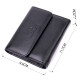 Женский симпатичный кошелек с монетницей из натуральной кожи ST Leather Черный