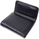Женский симпатичный кошелек с монетницей из натуральной кожи ST Leather Черный
