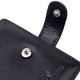 Горизонтальный мужской бумажник из натуральной кожи ST Leather Черный
