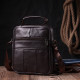 Невелика сумка на плече з натуральної шкіри Vintage sale_ Коричневий