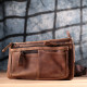 Винтажная бананка для мужчин из натуральной кожи Vintage sale_ Коричневый