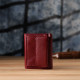 Миниатюрный женский кошелек из натуральной кожи ST Leather Бордовый