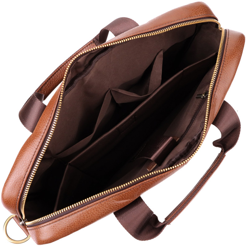 Мужской деловой портфель из натуральной кожи Vintage Коричневый