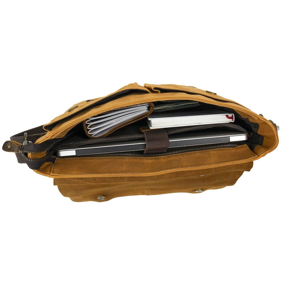 Діловий портфель в поєднанні зі шкірою Vintage Рудий