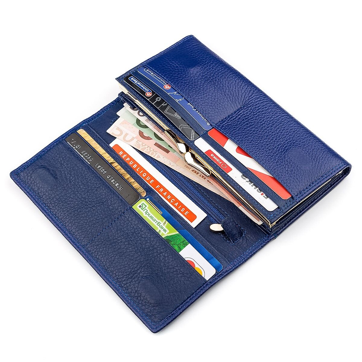 Гаманець жіночий Boston (SB) шкіряний Синій