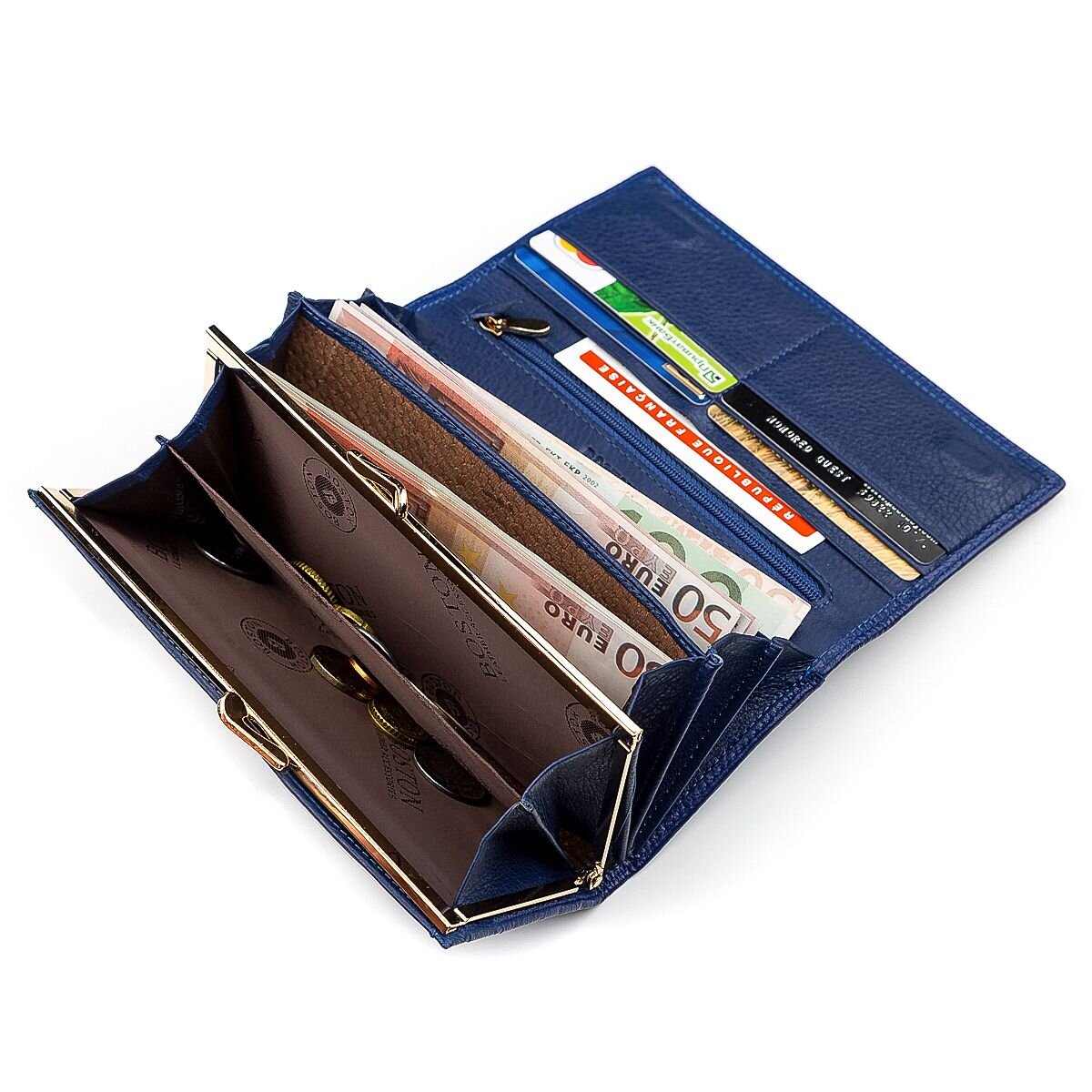 Гаманець жіночий Boston (SB) шкіряний Синій