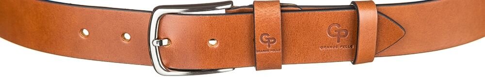 Ремінь чоловічий Grande Pelle Коричневий