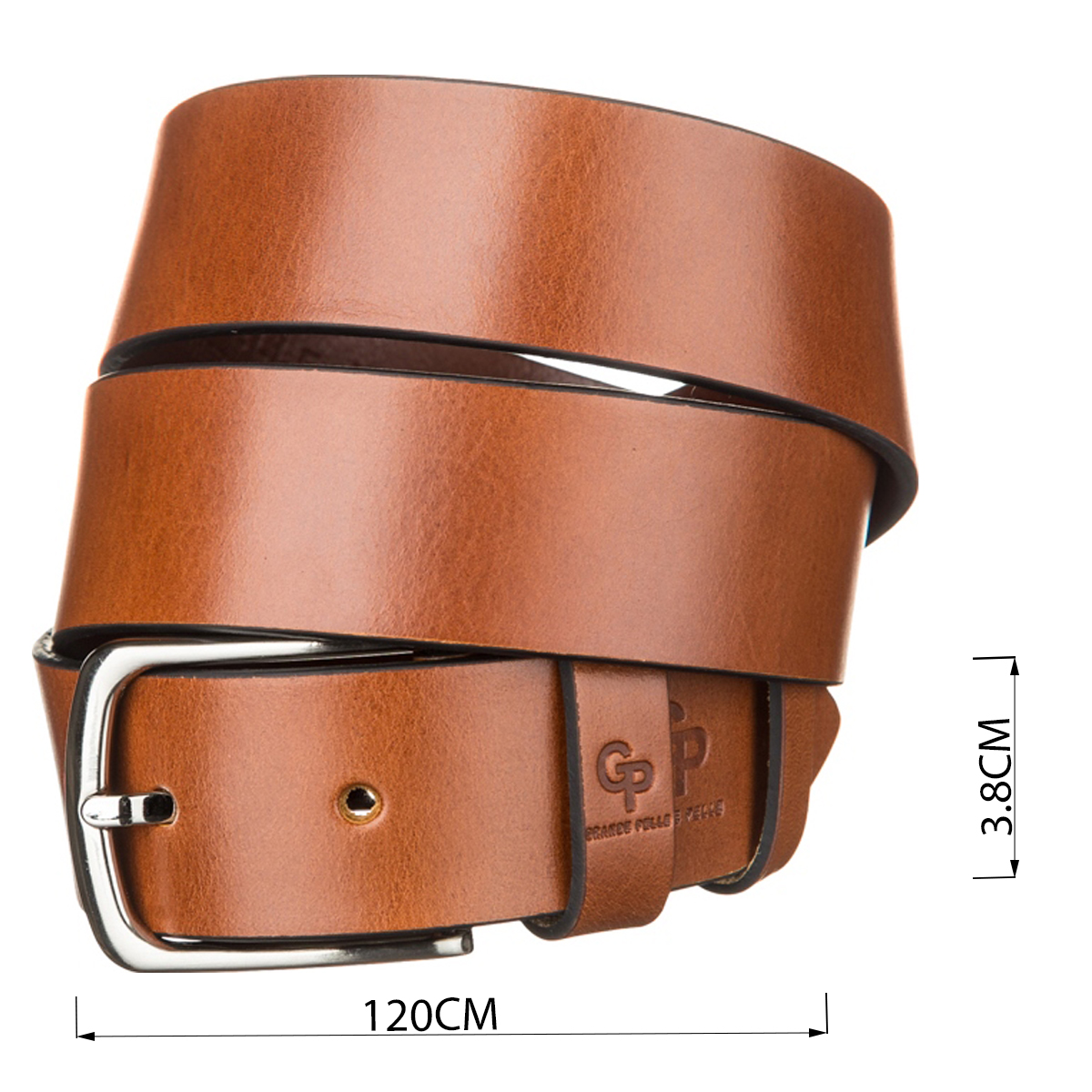 Ремінь чоловічий Grande Pelle Коричневий