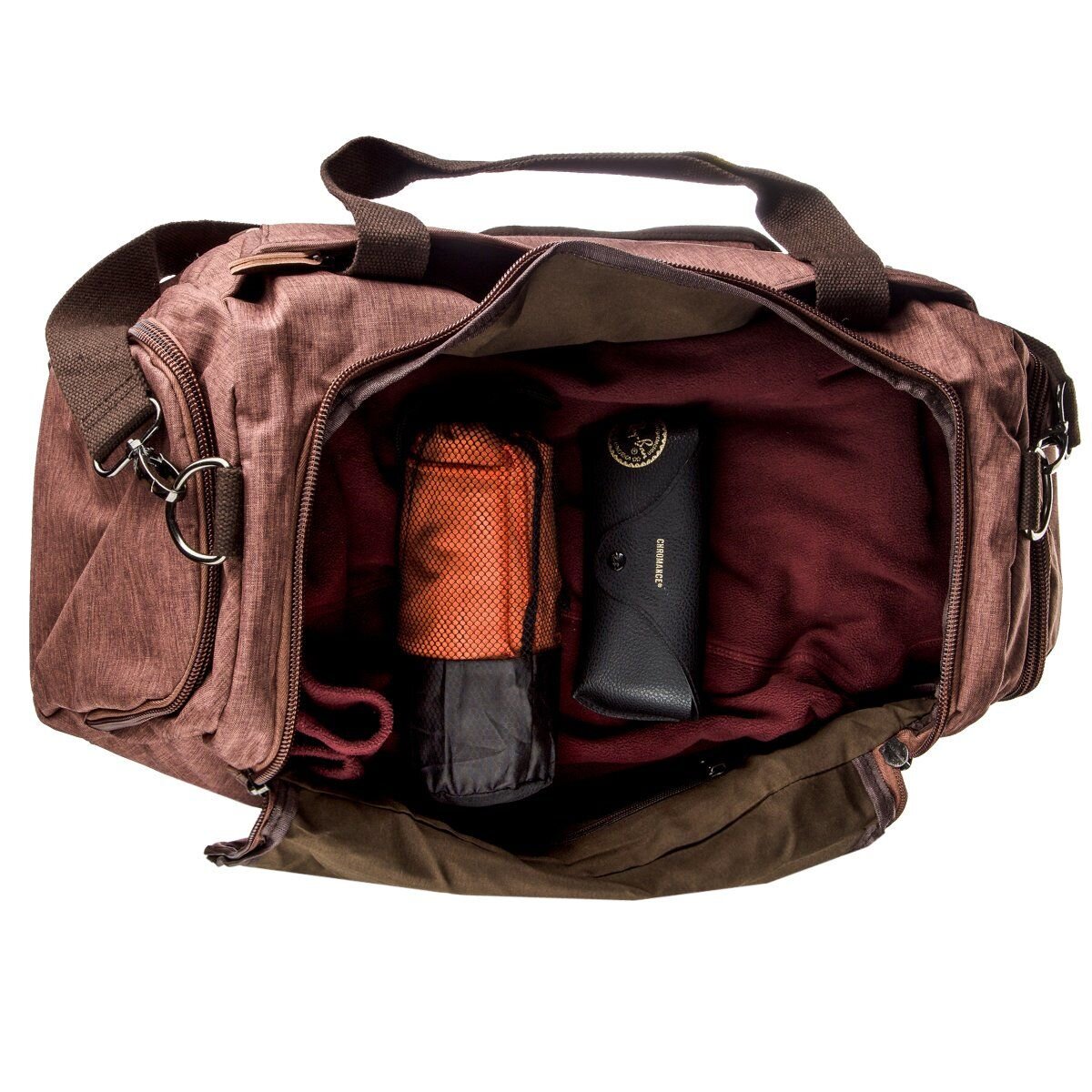 Дорожня сумка текстильна Vintage Коричнева