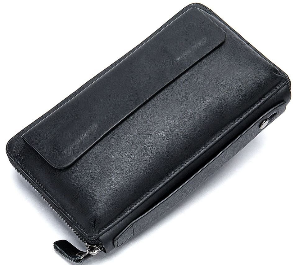 Мужской клатч-барсетка с ремешком на руку Vintage Черный