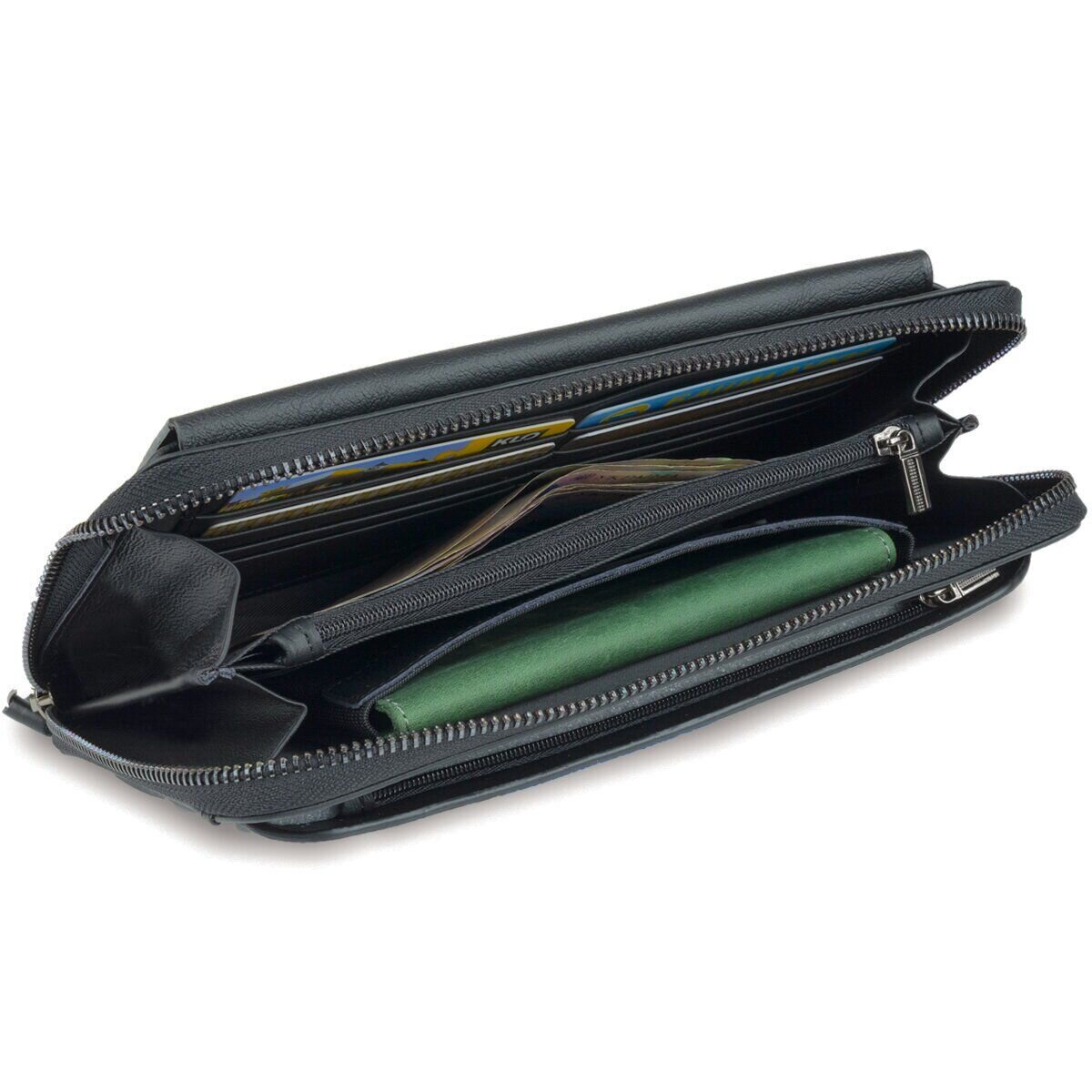 Мужской клатч-барсетка с ремешком на руку Vintage Черный