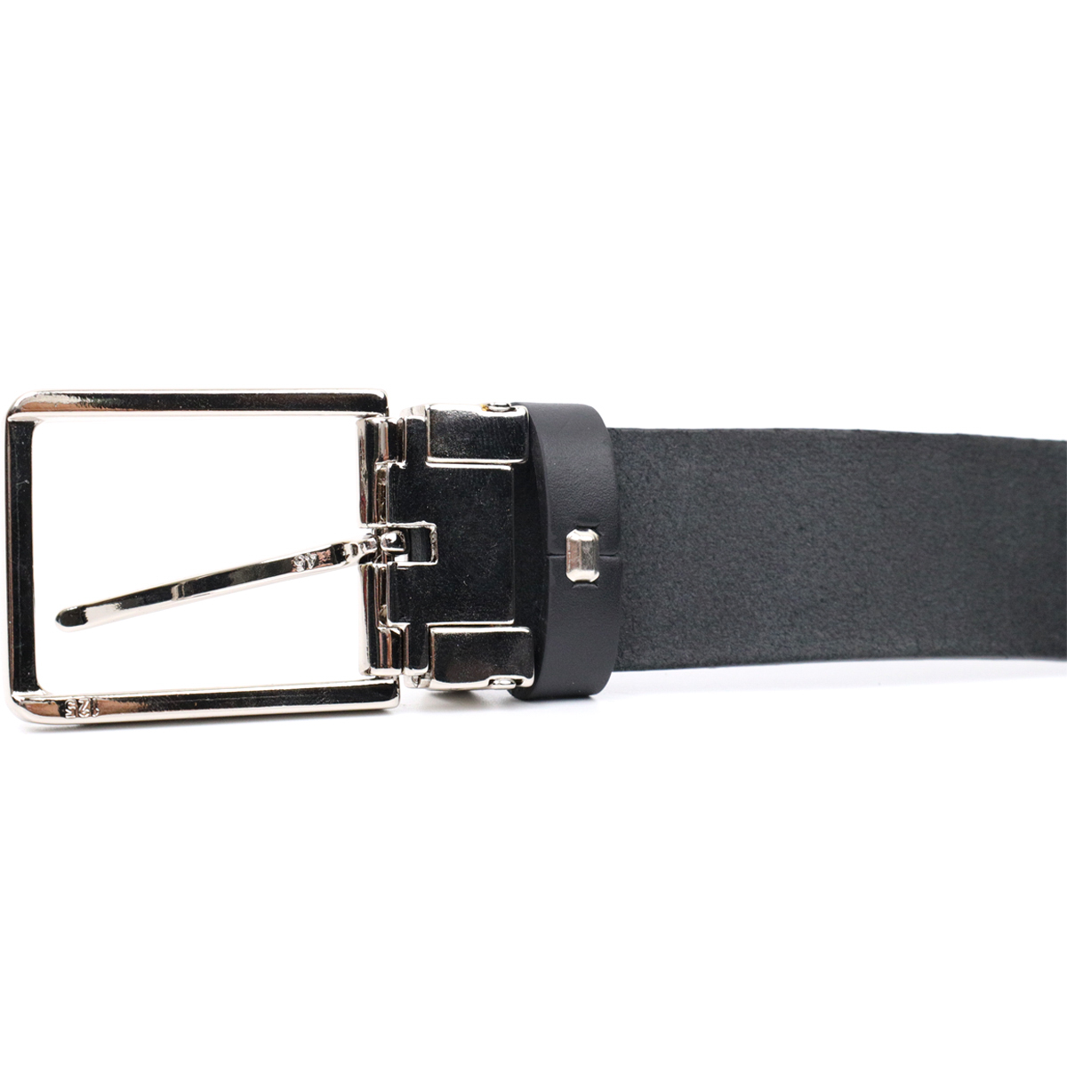Практичний брючний ремінь для чоловіків з натуральної шкіри GRANDE PELLE Чорний