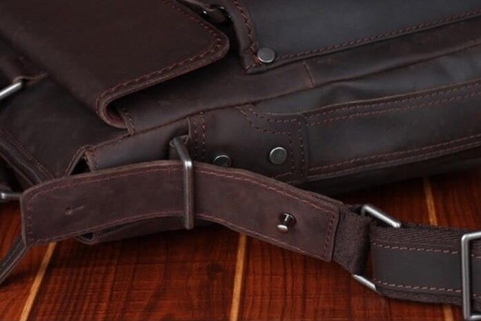 Сумка Vintage з натуральної шкіри Коричнева