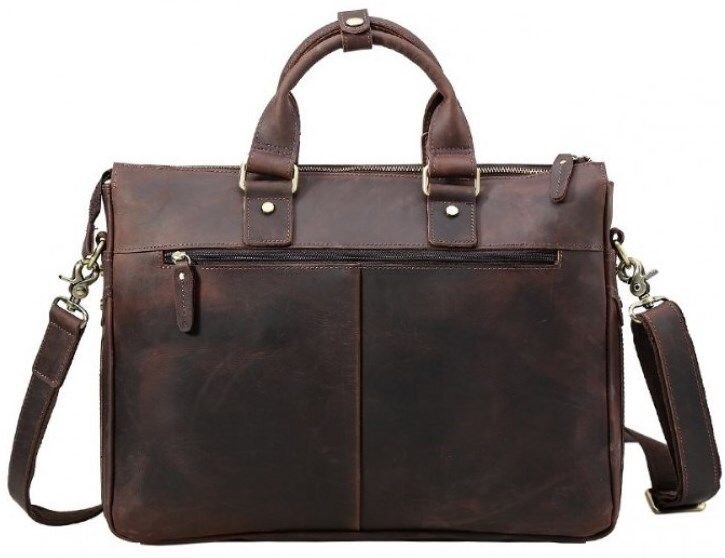 Сумка Vintage з натуральної шкіри Коричнева