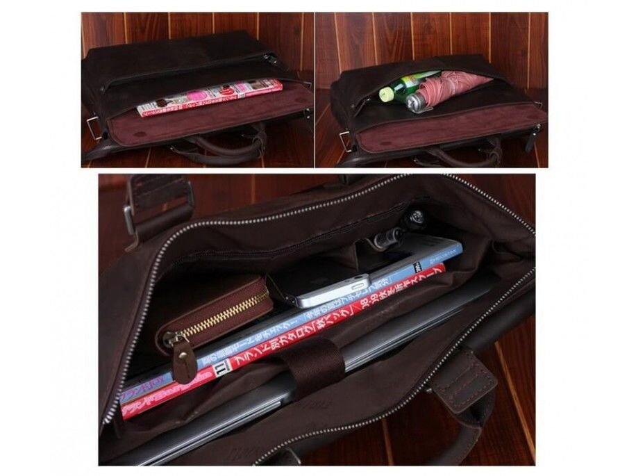 Сумка Vintage з натуральної шкіри Коричнева