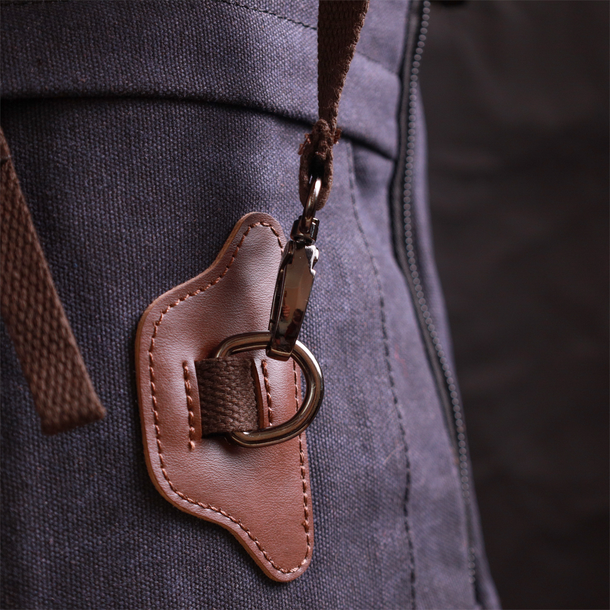 Большой рюкзак-трансформер в стиле милитари из плотного текстиля Vintage Черный