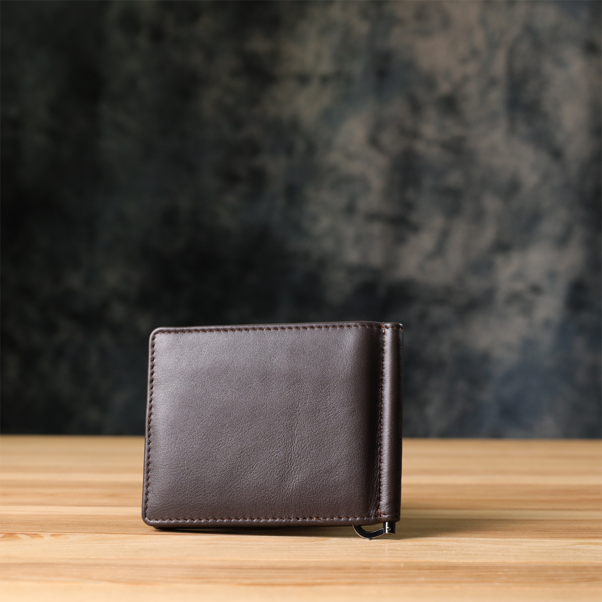 Затискач для грошей з м'якої натуральної шкіри Tony Perotti _ ( moro) Коричневий