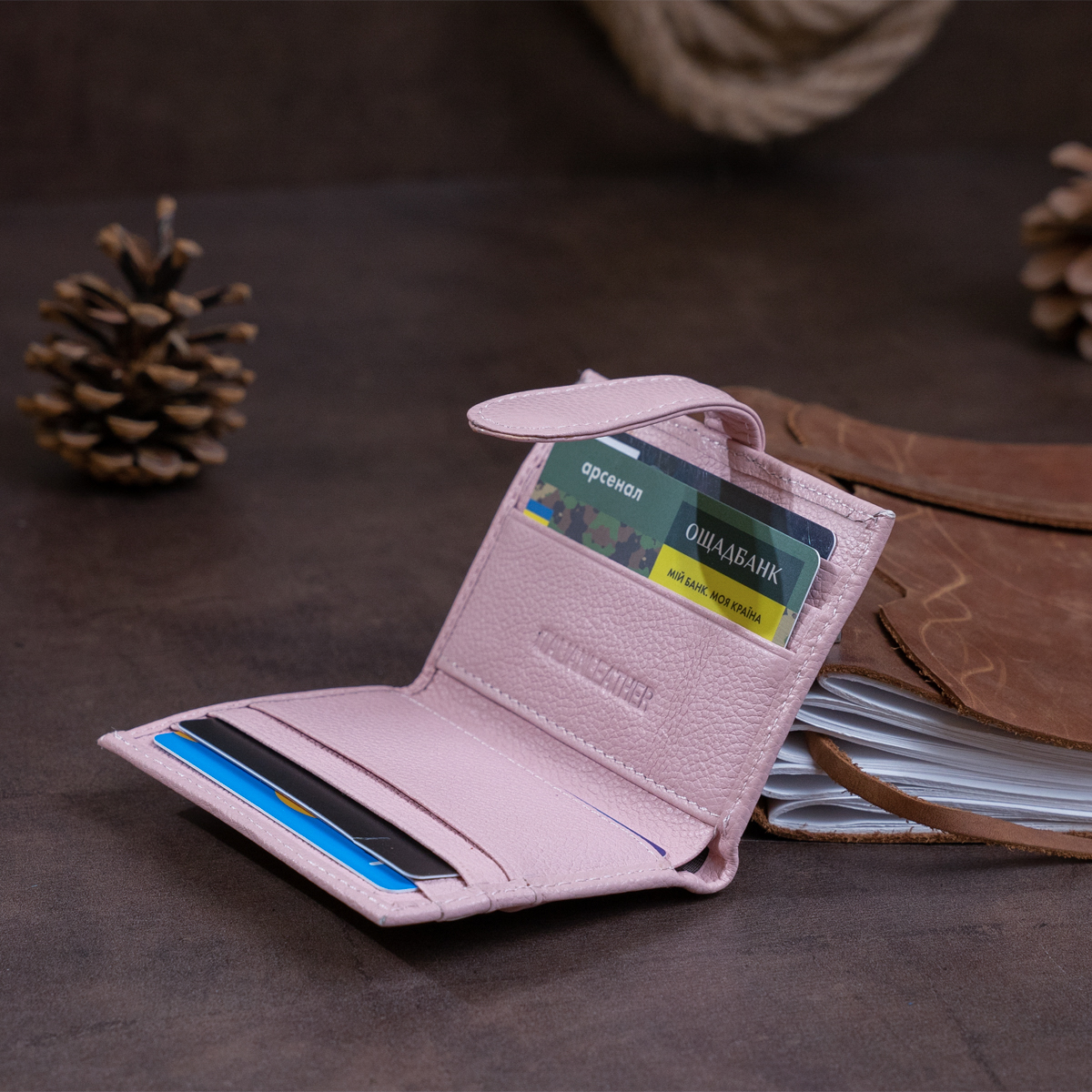 Кошелек-визитница ST Leather Розовый