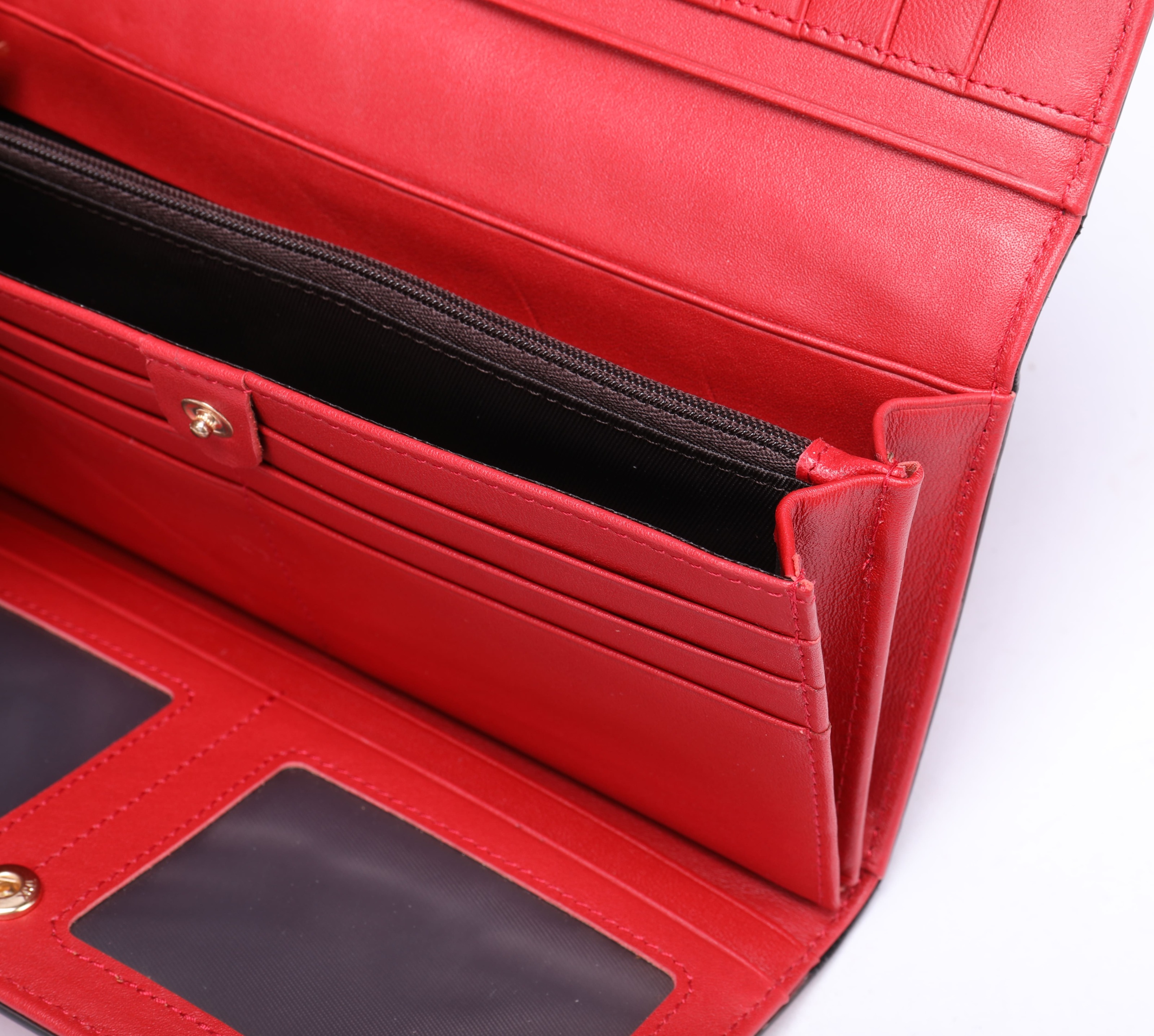 Кошелек женский вертикальный Vintage Красный