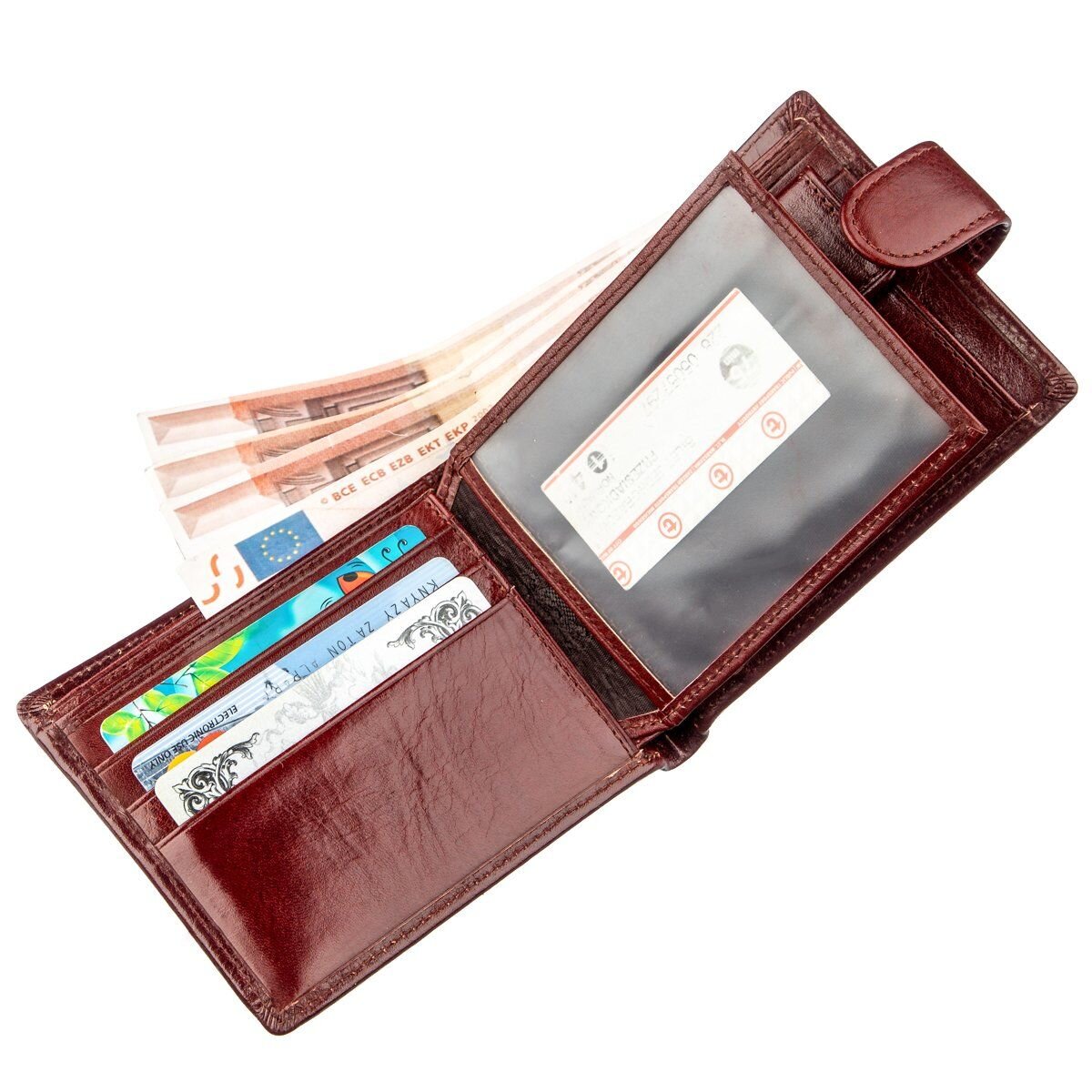 Компактний чоловічий гаманець Boston Коричневий